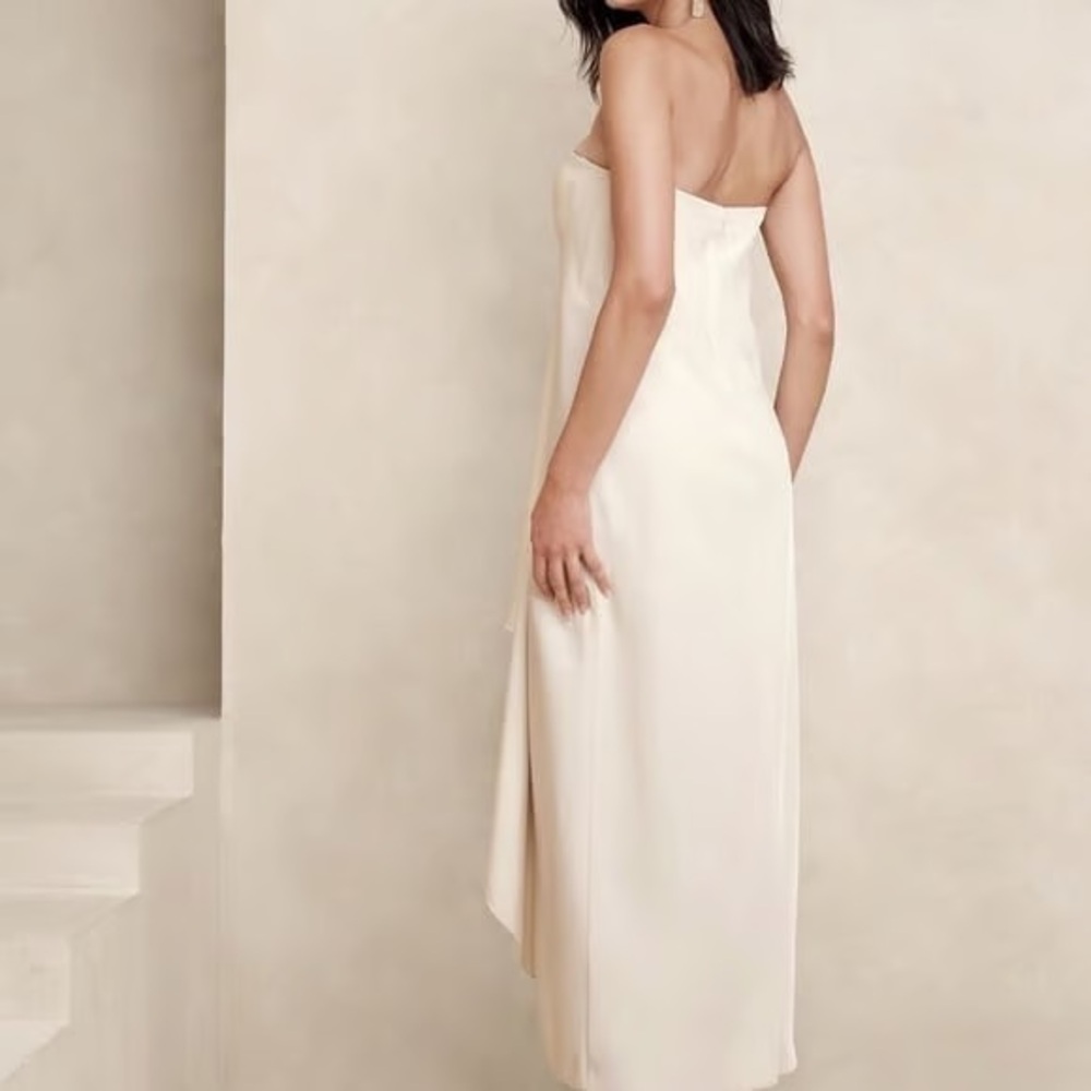 Banana Republic White Strapless Dress - Picture 2 of 8